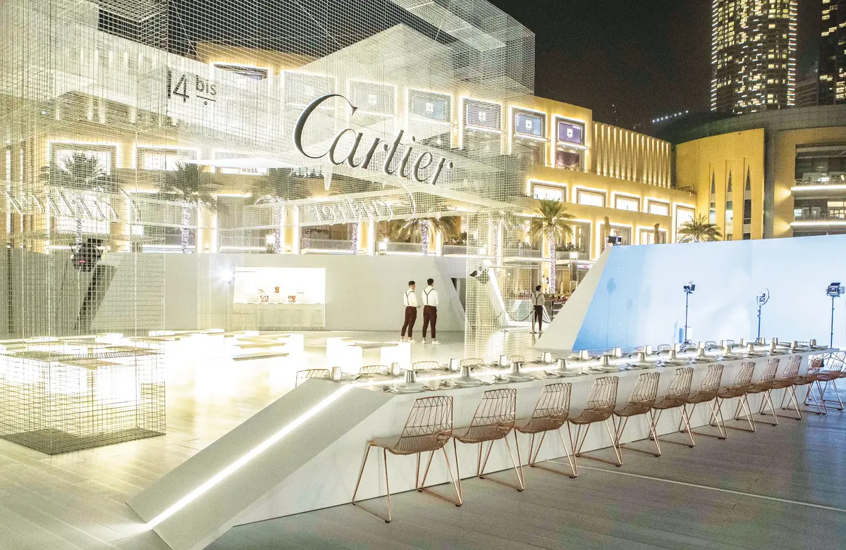 Cartier event build-up by Unigraf UAE